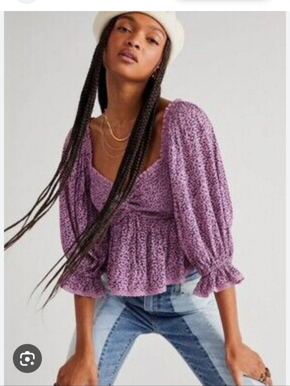 Price Firm 🍓 Free People Peplum Top Witchycore Gothic Fairycore